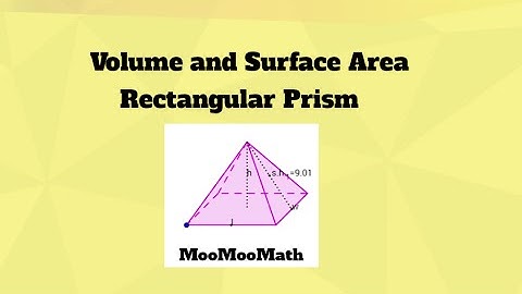 Volume and Surface Area of a  Rectangular Pyramid