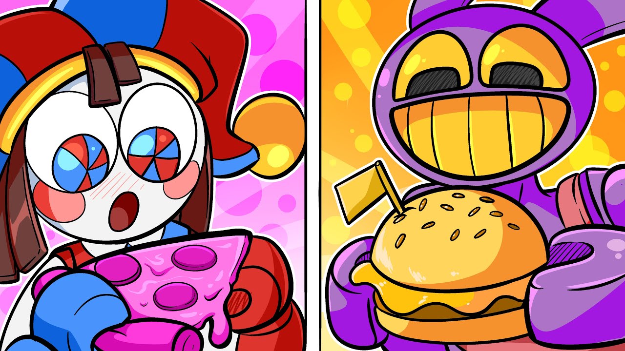 Pomni e Jax so PODEM COMER UMA COR NO ROBLOX! YouTube