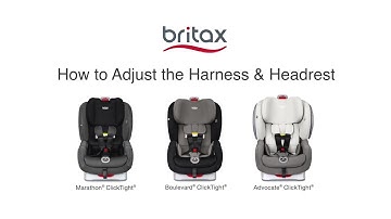 How To Adjust Headrest/Harness On Britax ClickTight Convertible Car Seats