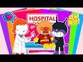 アンパンマン先生とびょういんプレイ🏥🩺みんなをやさしくおてあてしよう💖あったかストーリー✨Satisfying Sticker Hospital Playtime with Anpanman!