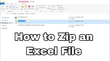 How to Zip an Excel File - how to save or convert excel file as a zip file