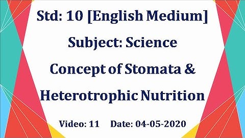 Std10 Science "Life processes"Video:11 Date: 04-05-2020