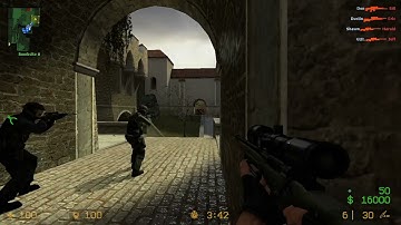 Counter Strike Source Piranesi Bots #36 Only Sniper Rifles