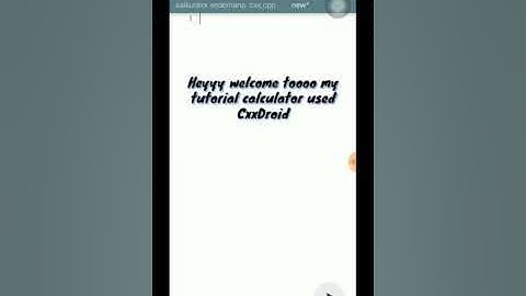 How to make callculator with CxxDroid