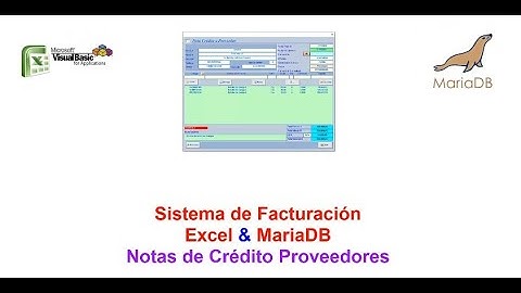 Sistema de Facturación Excel & MariaDB Nº 7