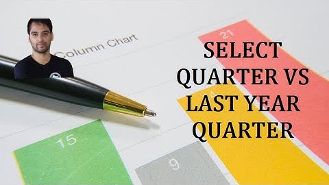 Selected Quarter Vs Last Year Quarter = Date Series TABLEAU