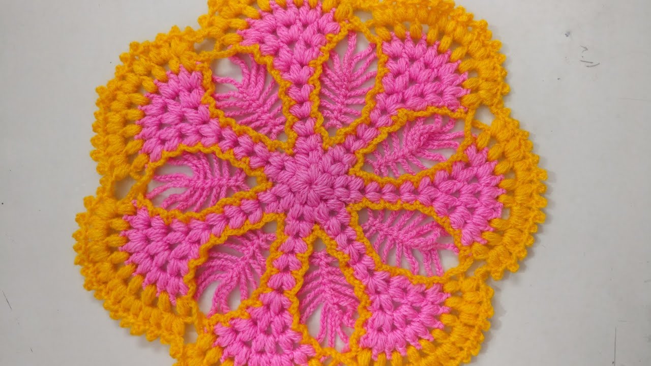 Crochet Amazing Place Mat, Tutorial On Basic Stitches,Very
