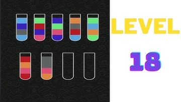 Water Sort Puzzle Level 18 | Walkthrough | MGW