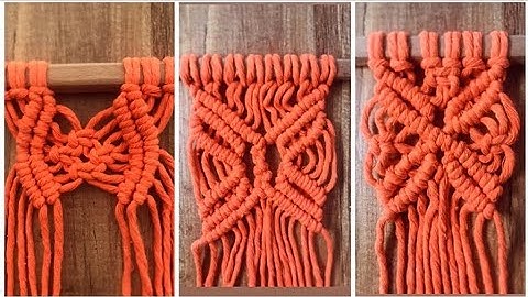 3 stunning Macramé Knots You NEED to Learn!Handmade ArtTutorial (part 11)