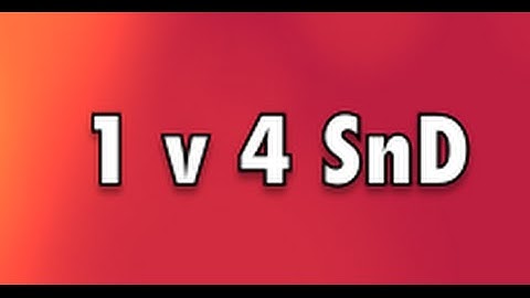 1 v 4 Ranked Play SnD - COD Advanced Warfare