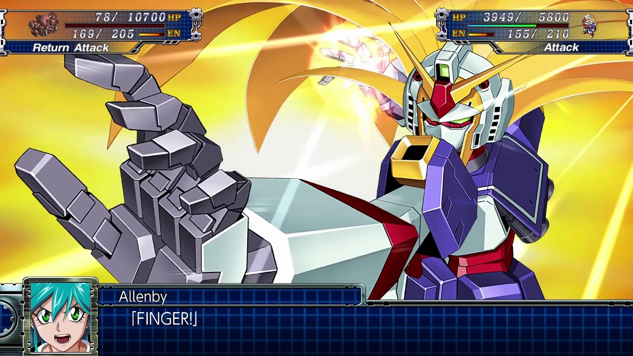 Super Robot Taisen T - Nobel Gundam God Finger | スーパーロボット