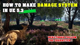 How to Make Damage System and Health Bar Widget in Unreal Engine 5.3