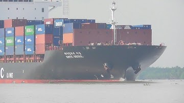 #186 Tàu container Kmtc Seoul(imo9882205)dài gần 200m chuẩn bị cập cảng Cát Lái/container ship.