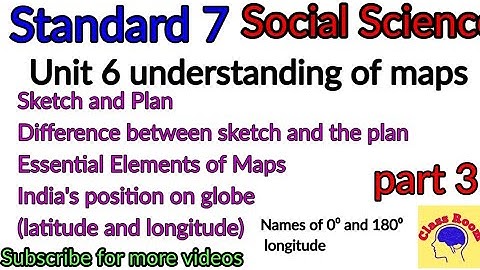 Standard 7 Social Science Chapter 6 Understanding of Maps part 3