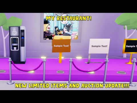 Roblox My Restaurant New Auction House And Limited Items Update Review Youtube - roblox auction house