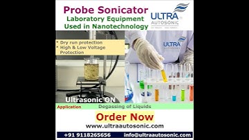 Advancing Laboratory and Nanotechnology Research with Ultrasonic Probe Sonicators