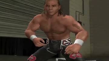 WWE Smackdown vs Raw 2009 - PS2 Gameplay - Randy  Orton vs Shawn Michaels - Backstage Brawl