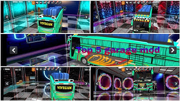 Bussid Top 5 garage with cleaner mod for v3.7.1