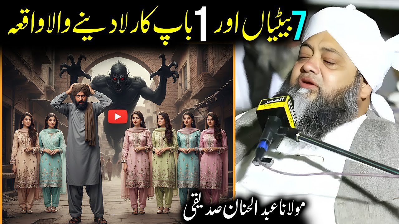 Molana Abdul Hanan Siddiqui 7 Betiyan Aur 1 Baap Ka Waqia | New Bayan Rula Dia