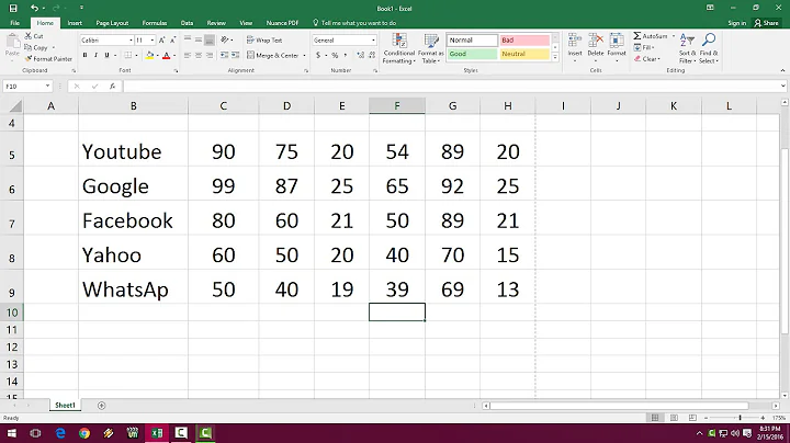 MS Excel Shortcut key for Text Alignments (Left, Right, Center, Top, Bottom)