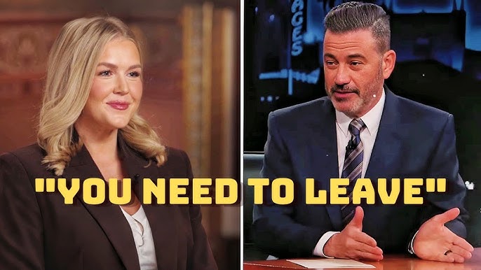 Karoline Leavitt Kicked Off Jimmy Kimmel's Show After Fiery Confrontation!  - YouTube