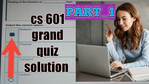 CS-601 GRAND QUIZ SOLUTION 2020|PART-1|#VU STUDENTS