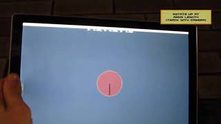 Accelerometer Test Godot on UWP (Surface Pro)