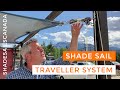 Shade Sails Canada Traveller System | Adjust The Position Of Your Shade Sail