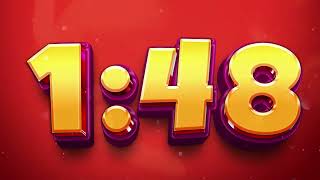 5 Minute Countdown Red Comic Party Timer 🎉🥳🪅