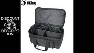 U'King Par Light Bag 600D Waterproof PVC+210D Lining Stage Lights Bags Uplights Carrying Bag with In