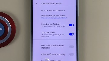 How to hide sensitive notifications on the lock screen on Realme C35 Android 11