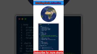 Earth 🌎 rotate css animation shorts #shorts #viral #trending
