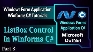 03 | ListBox Control In Winforms C# | ListBox In Windows Forms Application Csharp (Hindi/Urdu)