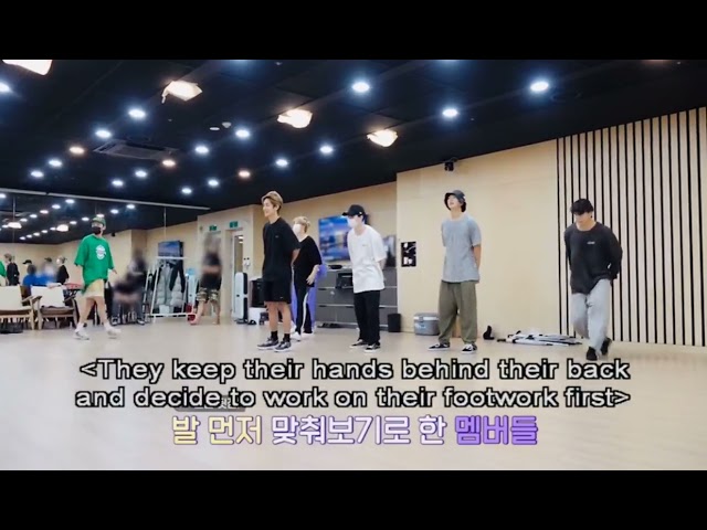 BTS Concept dance practice behind the scenes class=