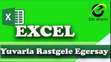 Excel Yuvarla Rastgele Ortalama Eğersay Minimum Maksimum Formülleri ve Kullanımı