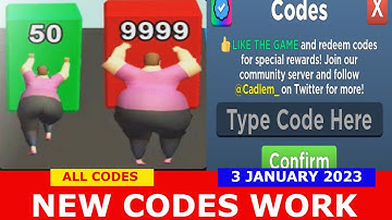 *NEW CODES* Fat Simulator ROBLOX | ALL CODES | JANUARY 3, 2023