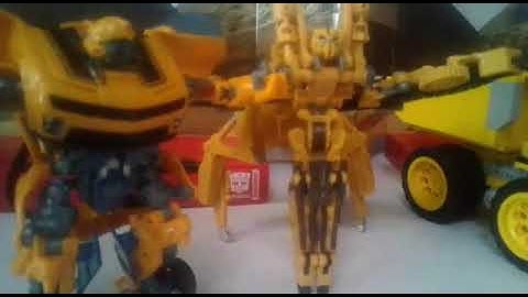 Transformers Revenge Of The Fallen Bumblebee vs Rampage (STOP-MOTION) Remasterizado