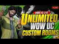 PUBG MOBILE UNLIMITED WOW UC CUSTOM ROOM | UBBI IS LIVE |