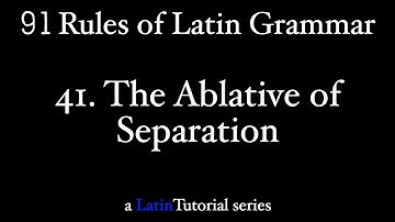 Rule 41: The Ablative of Separation