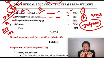 DSC 2024  SA PE SYLLABUS PHYSICAL EDUCATION PET PD SYLLABUS (NEW)