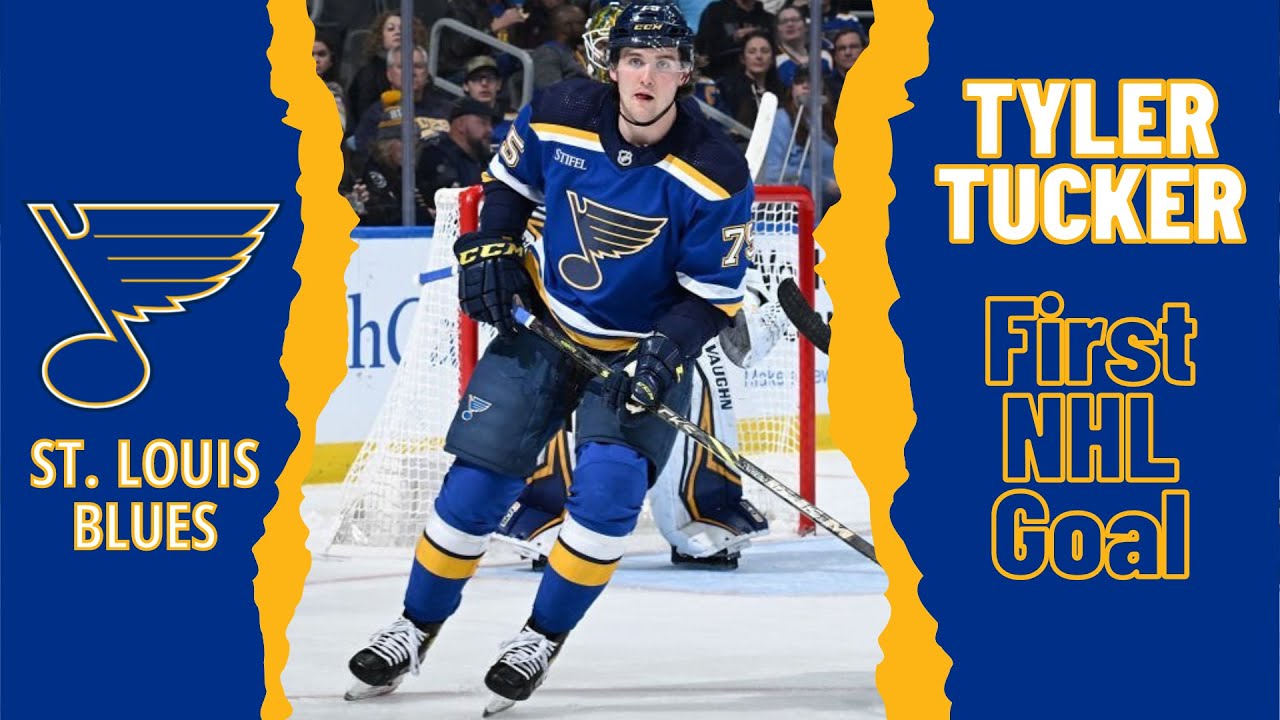 Tyler Tucker #75 (St. Louis Blues) first NHL goal Feb 23, 2023 - YouTube