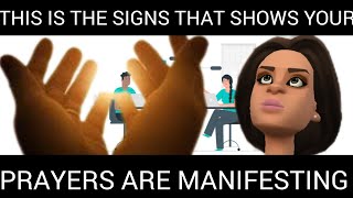 SIGNS THAT SHOWS YOUR PRAYERS ARE MANIFESTING ( Christian animation story) #christain