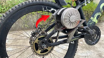 Great idea! Turn your bike into a brushless electric motorcycle!