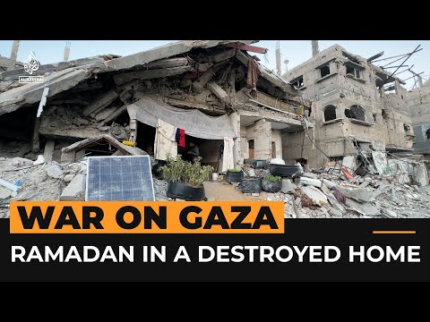 Palestinian family breaks fast in destroyed Gaza home | Al Jazeera Newsfeed