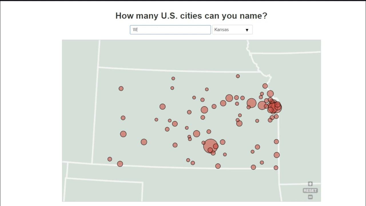 How many us cities can you name kansas youtube