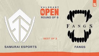 SKWAD Valorant Open | Round of 8 UB - Match 1 | Samurai Esports vs Team Fangs
