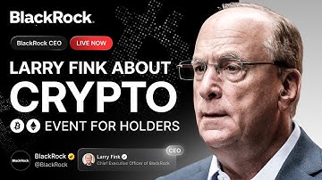 LIVE: BlackRock CEO Announces Major Crypto Move! This Speech Will Reshape the Crypto Industry!