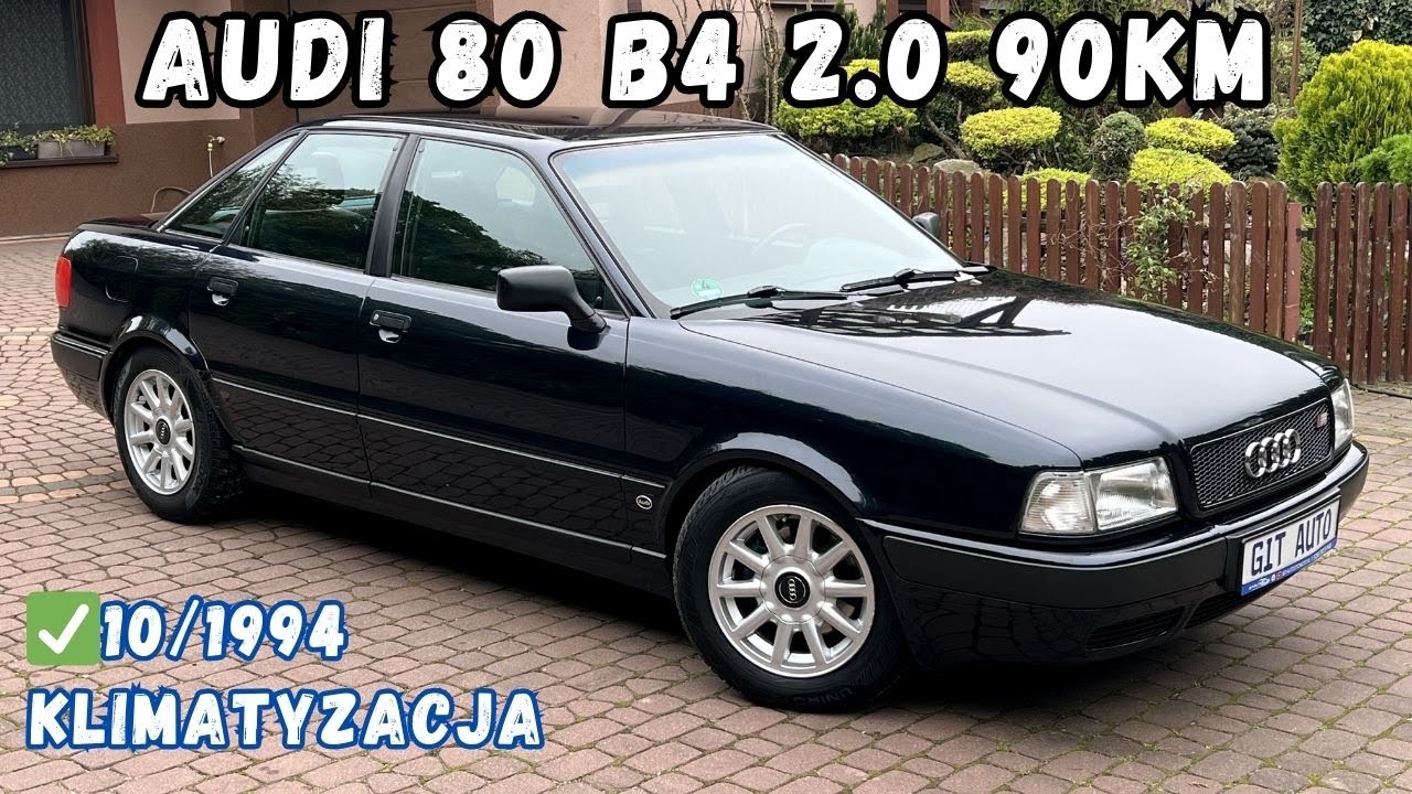 Audi 80 B4 🤩IMPORT🇩🇪 Klima 🖤 Welury 🖤 Sportowe fotele 😎 Prezentacja 30 letniego auta z Niemiec