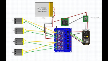 ESP8266 + relay สร้าง Blynk WiFi Robot Car EP.1