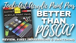 BETTER THAN POSCA? | TOOLIART PAINT PENS  ESSENTIAL SET | Review, Swatching, & Posca Comparison